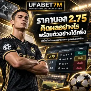 ราคาบอล 2.75 คิดผลอย่างไร พร้อมตัวอย่างได้ครึ่ง